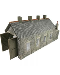 METCALFE PO332 00/H0 Stone Single Track Engine Shed