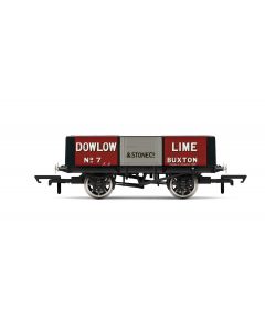 Hornby R6947 Dowlow Lime, Buxton, 5 Plank Wagon, No. 7 - Era 2/3